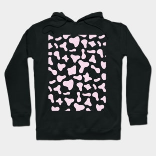 Pink Dairy Cow Print Pattern Hoodie